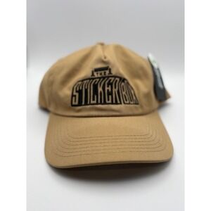 Brist Blanks The Sticker Box Snapback Hat Tan Canvas Embroidered Logo New Mens